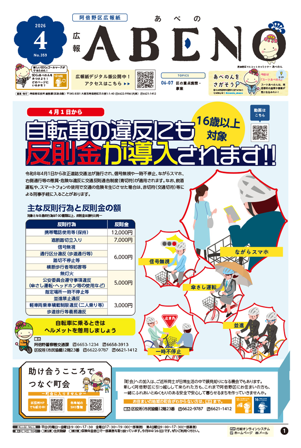 広報あべの 4月号