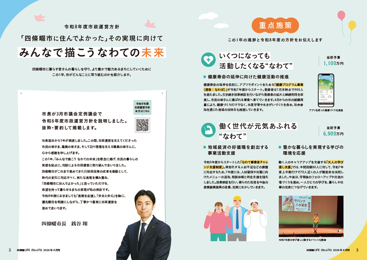 四條畷LIFE 4月号